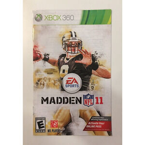 Madden NFL 11 (Microsoft Xbox 360, 2010) EA Sports - Manual Only - US Seller